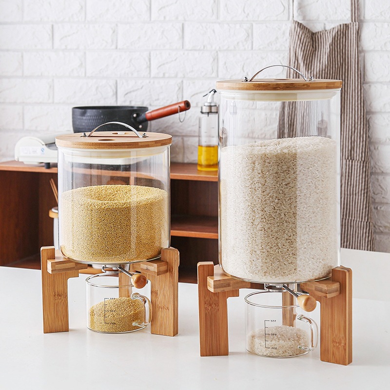 Food Storage Glass Containers Large - حاوية تخزين زجاجية كبيرة مصنوعة يدويًا
