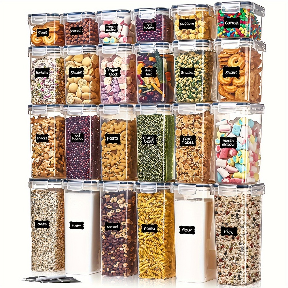 Food Storage Box Set - 24 قطعة من حاويات تخزين الطعام،