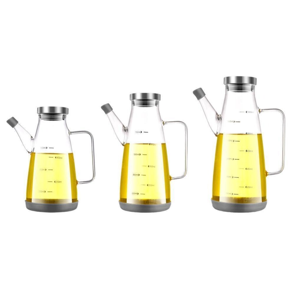 Food Storage Glass Containers Large - زجاجة توزيع الزيت المقاومة للتسرب بسعة