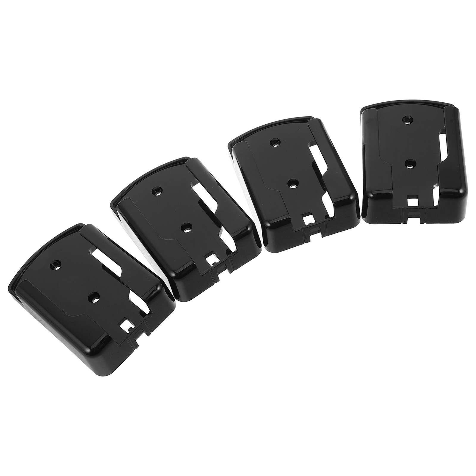 Food Storage Box Plastic - 4 قطع حامل لاصق للتحكم عن
