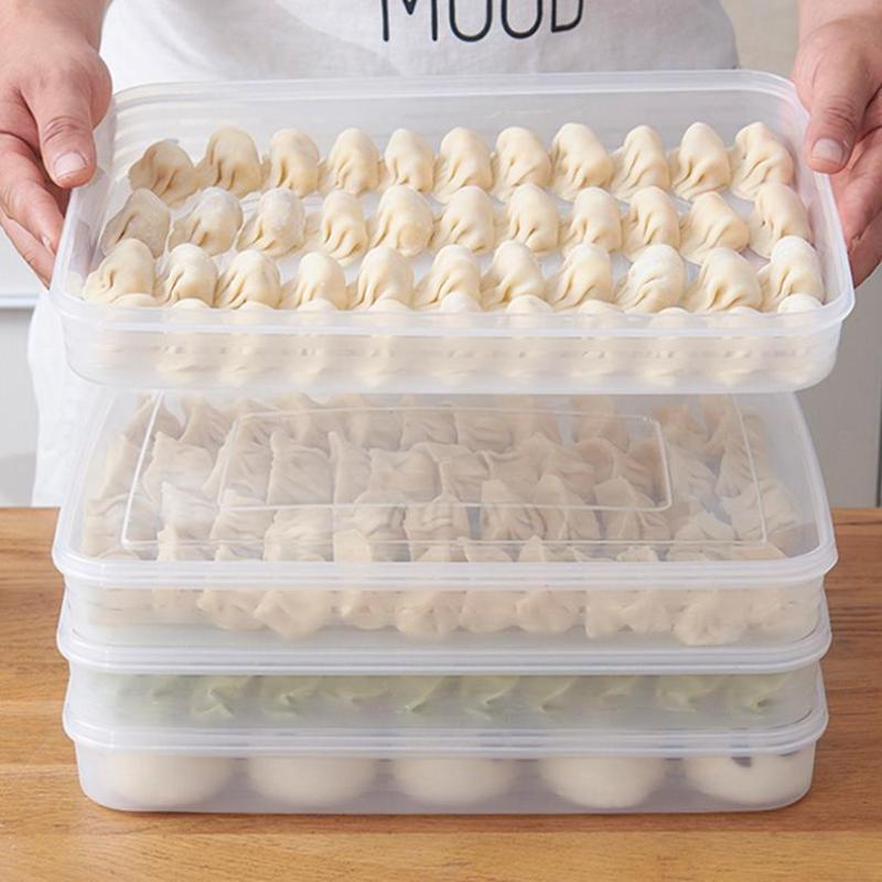 Food Storage On Table - صندوق تخزين شفاف للمطبخ، منظم للثلاجة،