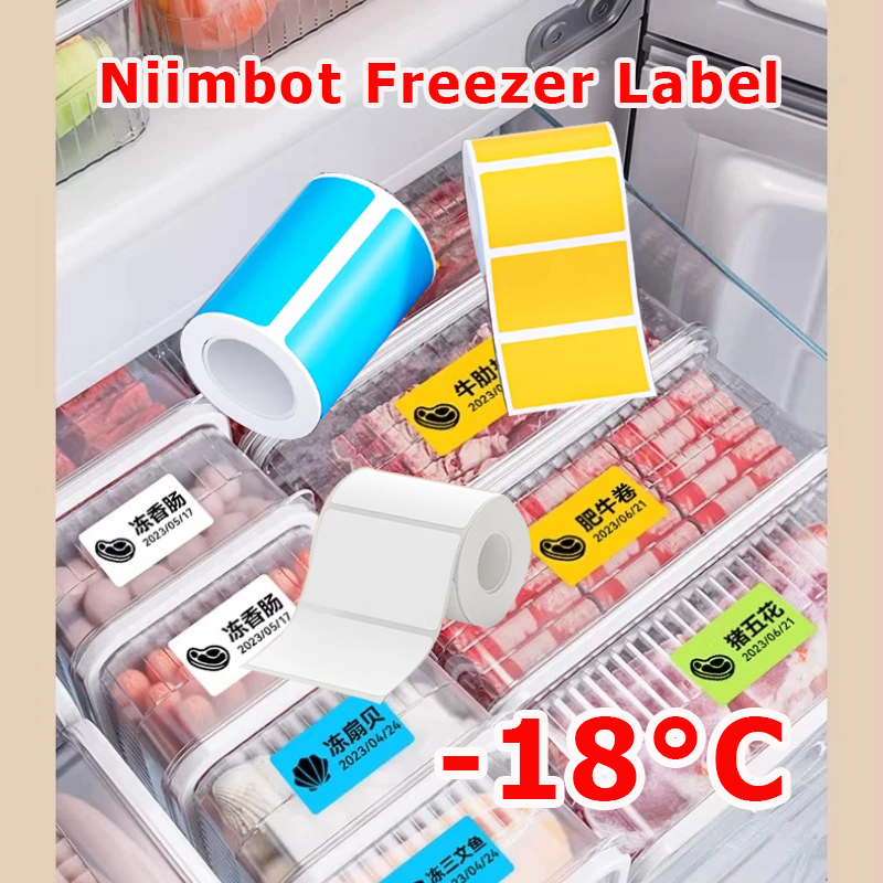 Food Storage And Temperature - ورق ملصقات NIIMBOT B1/B21/B31/B203/B3S مقاوم لدرجات