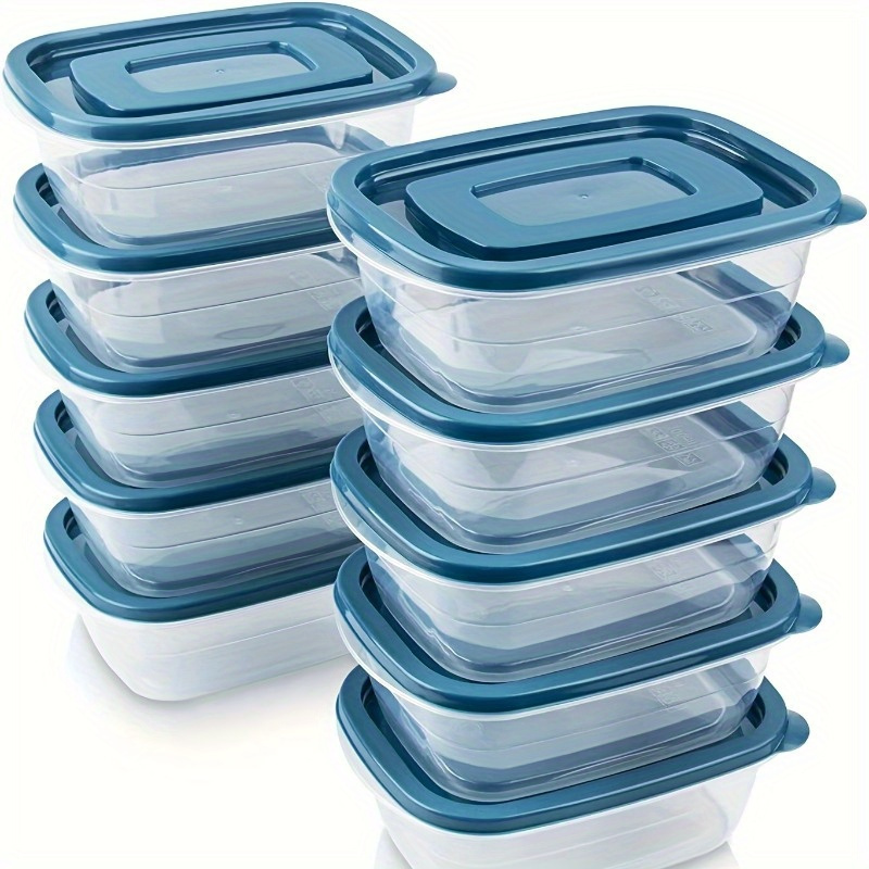 Food Storage Jar Set - مجموعة من 6 حاويات بلاستيكية شفافة