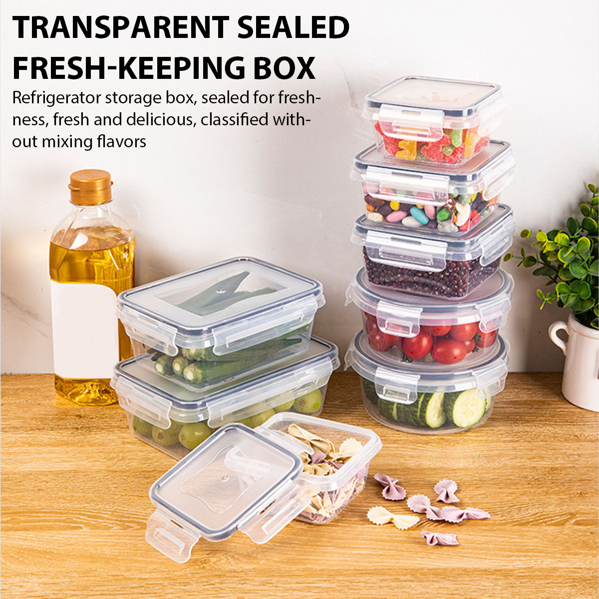 Food Storage Box Set - 24 قطعة/المجموعة الغذاء مجموعة صناديق تخزين