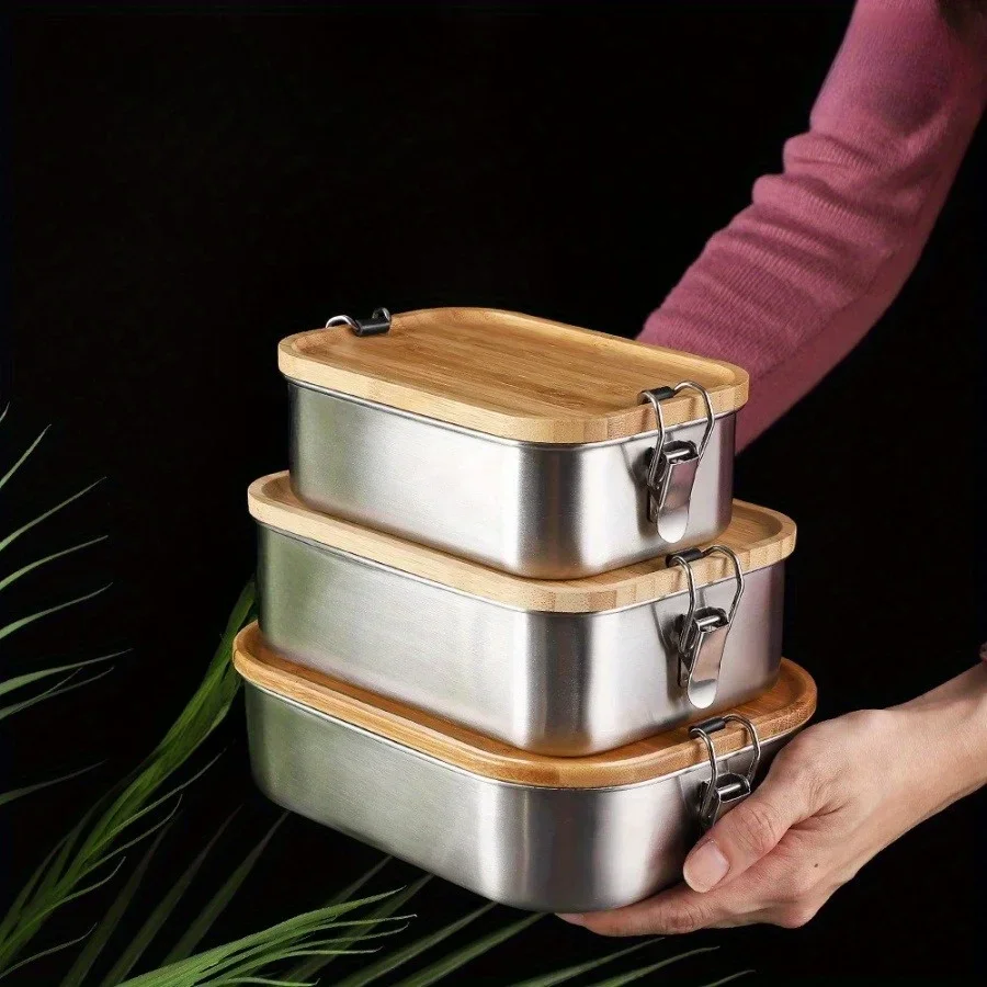 Food Storage On Table - صندوق غداء جديد من الفولاذ المقاوم