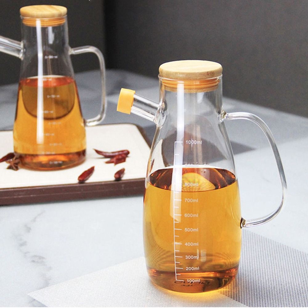 Food Storage Glass Containers Large - زجاجة توزيع زيت جديدة صالحة للطعام