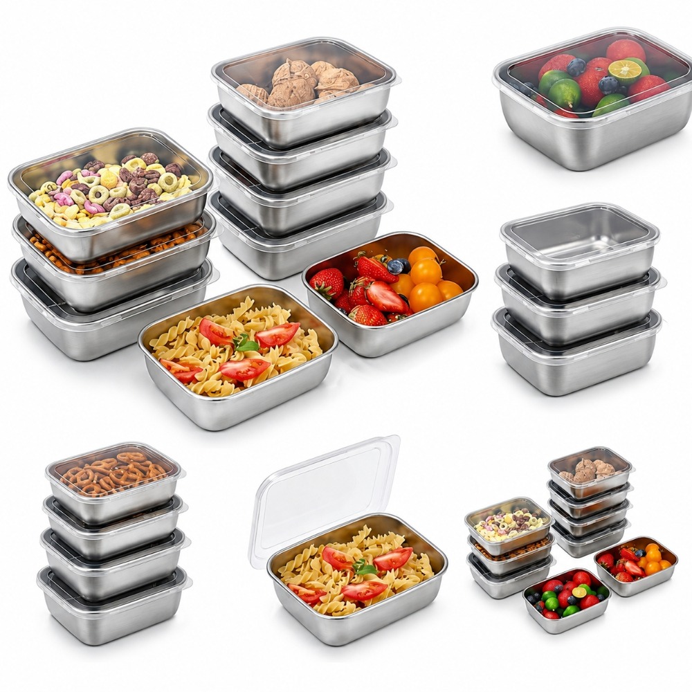 Food Storage Box Set - 6 قطع من حاويات تخزين الطعام