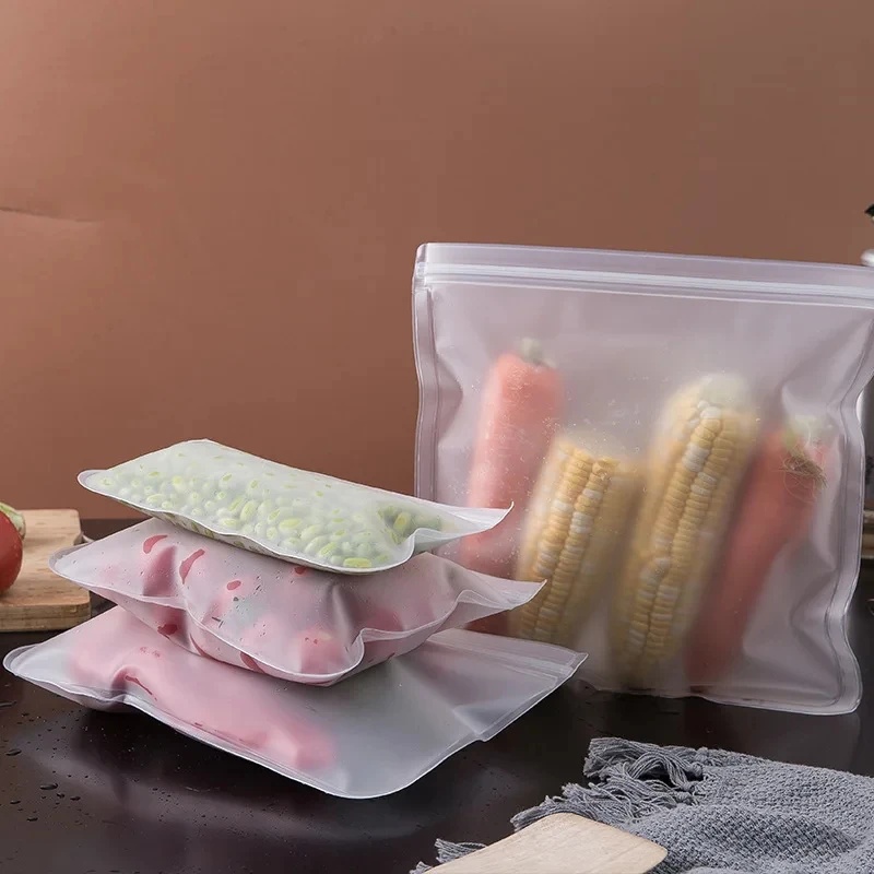 Food Storage Zip Lock Bags - 1-4 قطع من أكياس تخزين الطعام