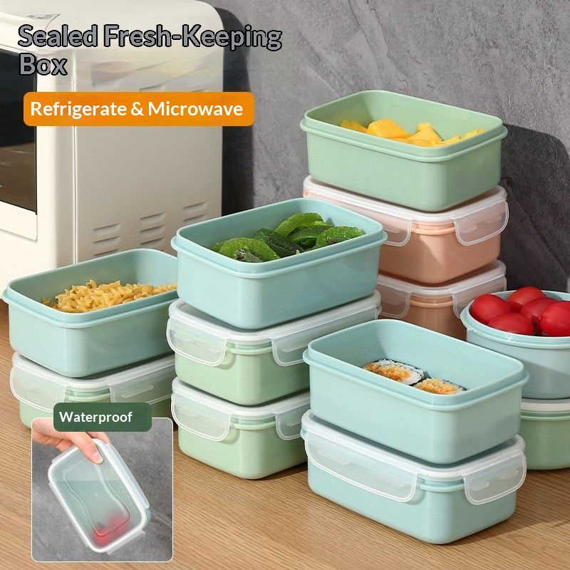 Food Storage Box Set - حاويات تخزين طعام محكمة الإغلاق خالية