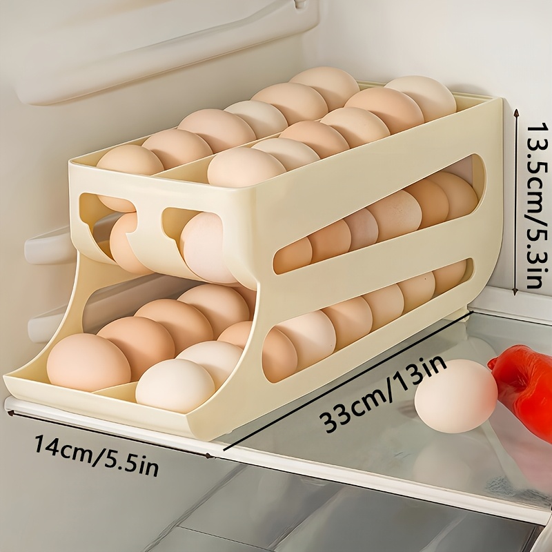 Food Storage Eggs - صندوق تخزين البيض الأوتوماتيكي ثلاثي الطبقات