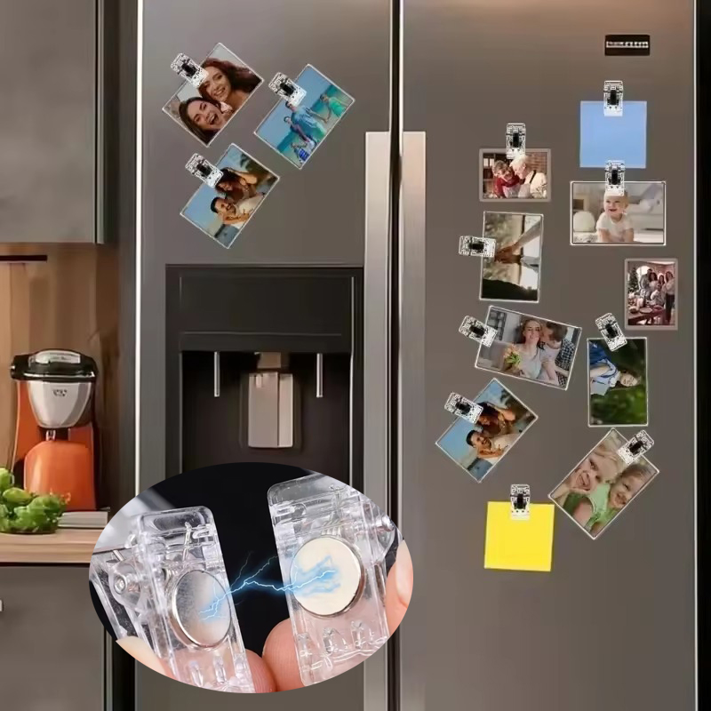 Food Storage Notes - 10/20 قطعة مقاطع مغناطيسية صغيرة من
