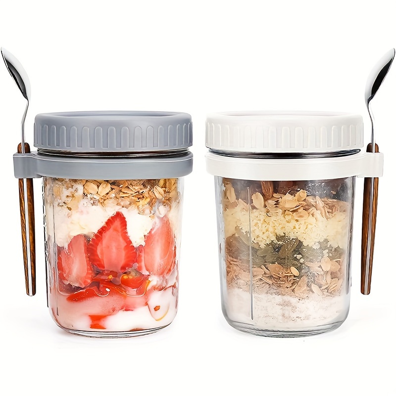 1 قطعة/2 قطعة كوب الشوفان الزج - مراجعة Food Storage Jar Set وسعره