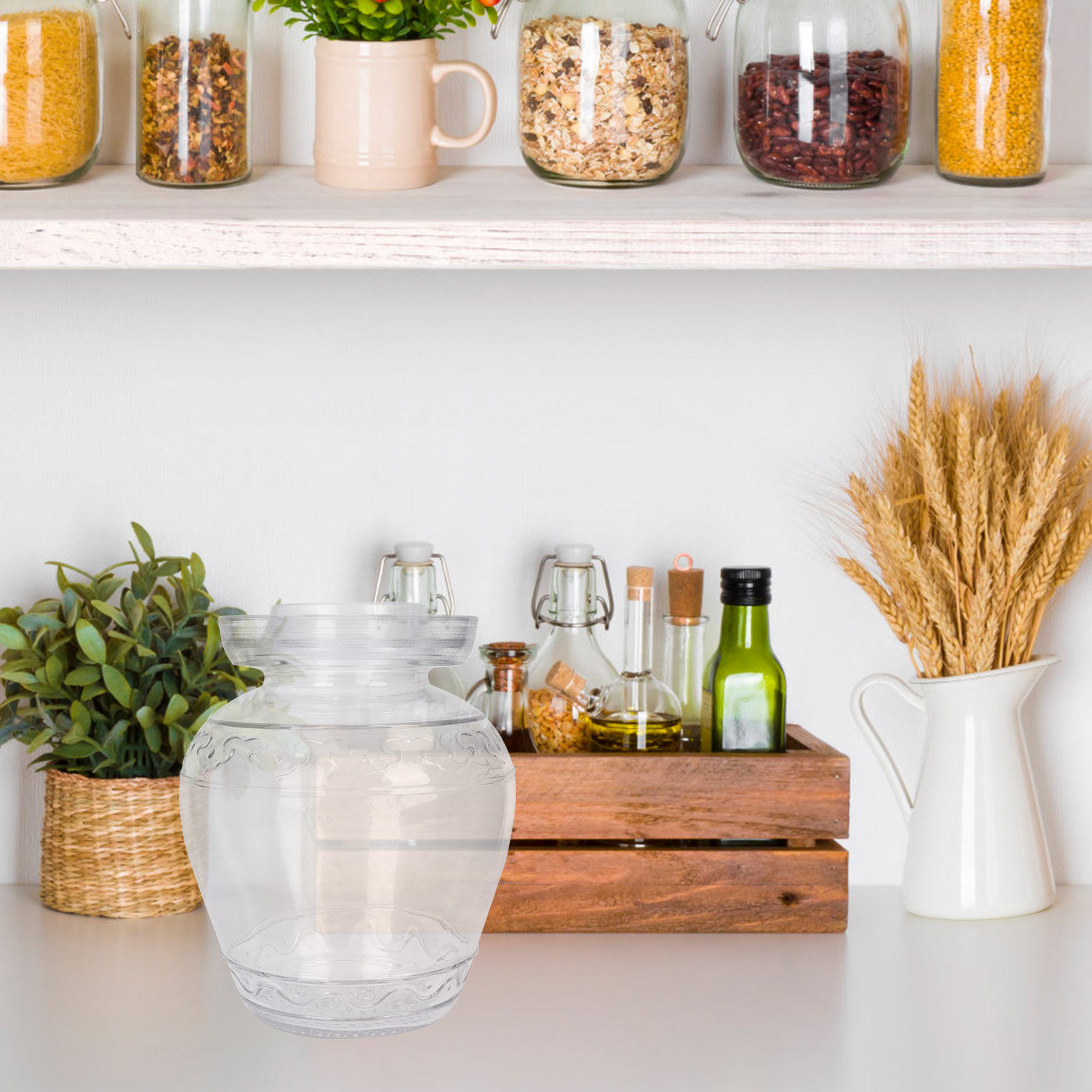 وعاء زجاجي فاخر لحفظ المخللات  - مراجعة Food Storage Glass Containers Large وسعره
