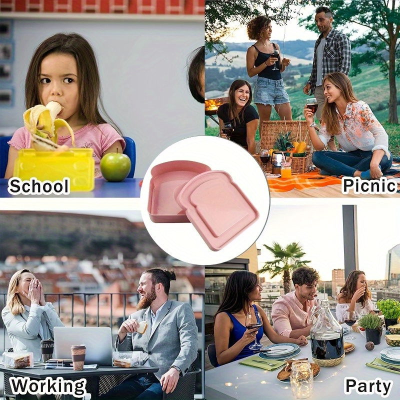 1 قطعة صناديق بينتو ، حاويات ا - مراجعة Food Storage Box Plastic وسعره