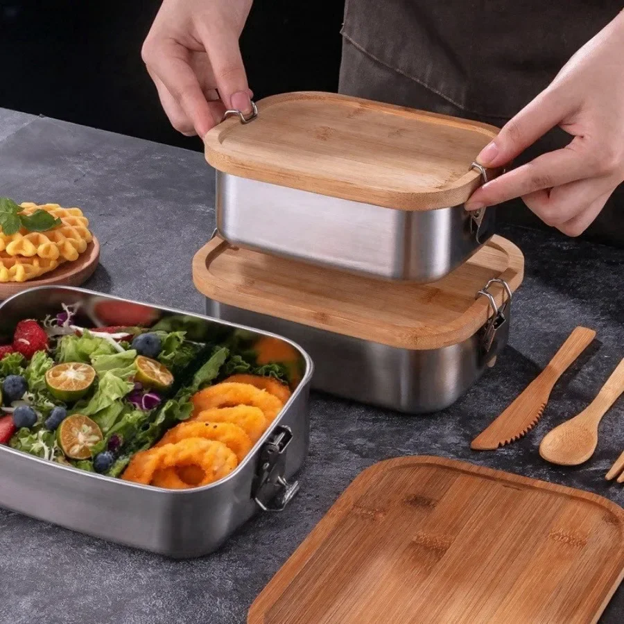 صندوق غداء جديد من الفولاذ الم - مراجعة Food Storage On Table وسعره