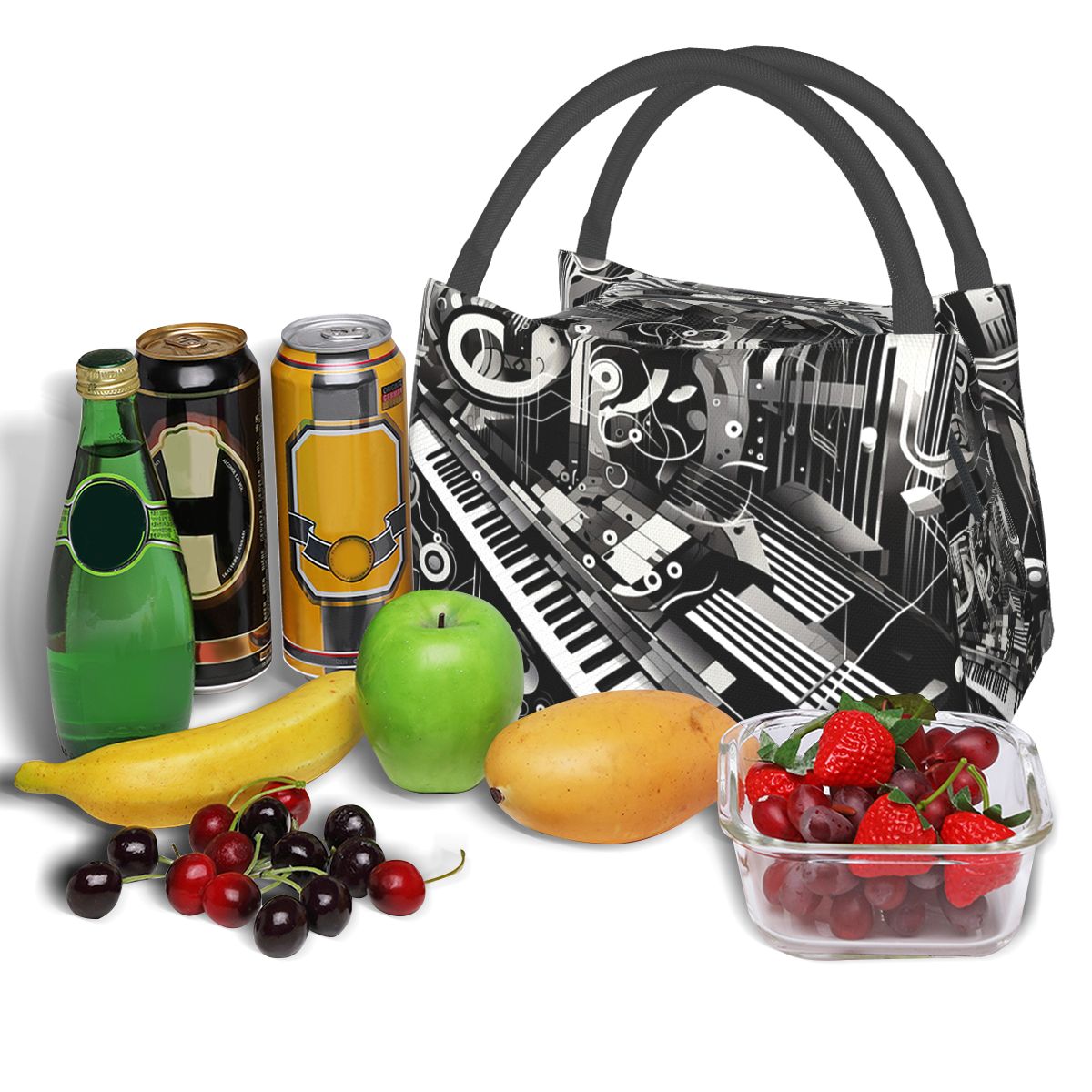 حقيبة غداء معزولة بتصميم نوتات - مراجعة Food Storage Notes وسعره