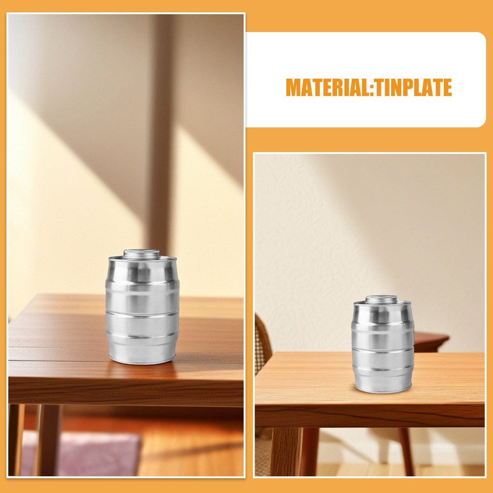 علبة قهوة معدنية على شكل برميل - مراجعة Food Storage Box Plastic وسعره