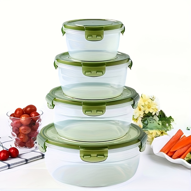 4 حاويات بلاستيكية لتخزين الطع - مراجعة Food Storage Box Set وسعره