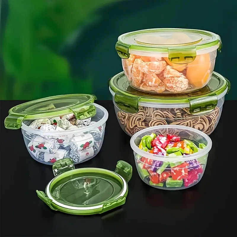 4 حاويات بلاستيكية لتخزين الطع - مراجعة Food Storage Box Set وسعره