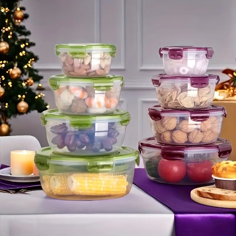 4 حاويات بلاستيكية لتخزين الطع - مراجعة Food Storage Box Set وسعره