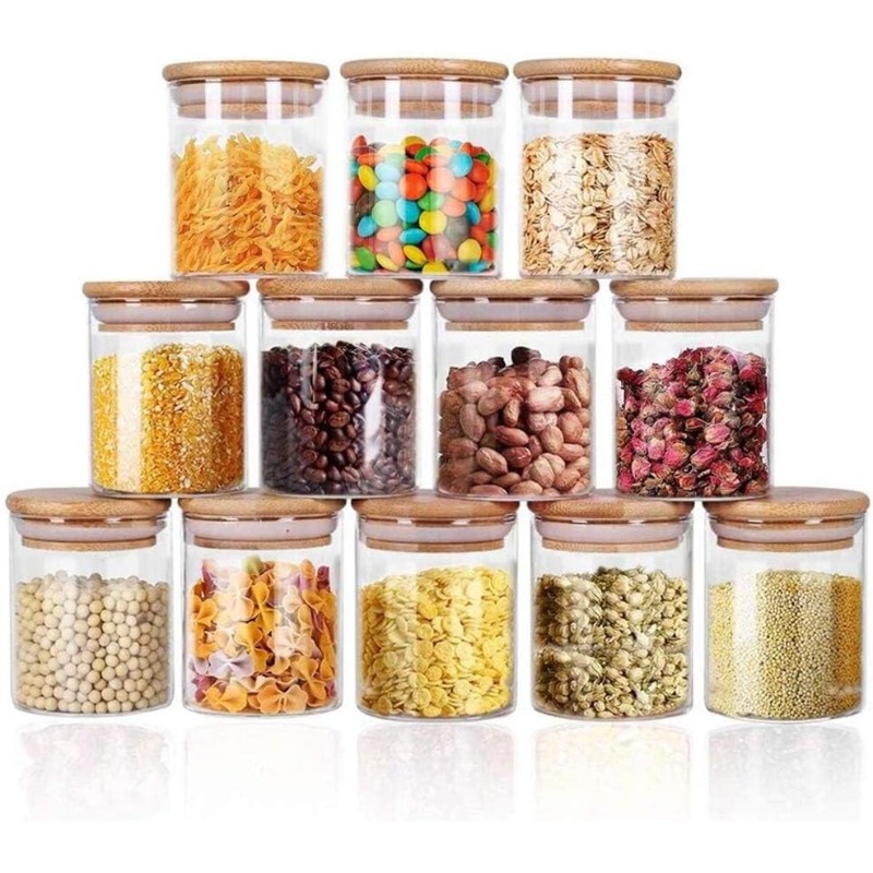 مجموعة برطمانات زجاجية مكونة م - مراجعة Food Storage Glass Containers Large وسعره