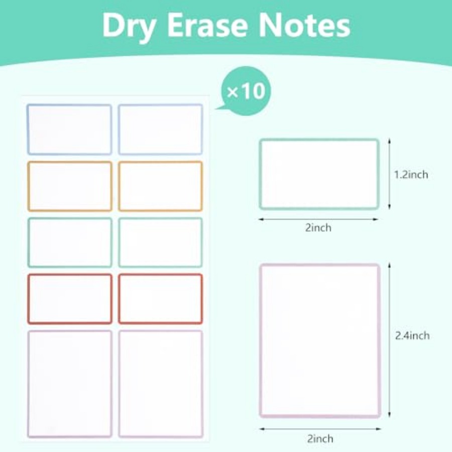 ملصقات قابلة للمسح الجاف، ملصق - مراجعة Food Storage Notes وسعره