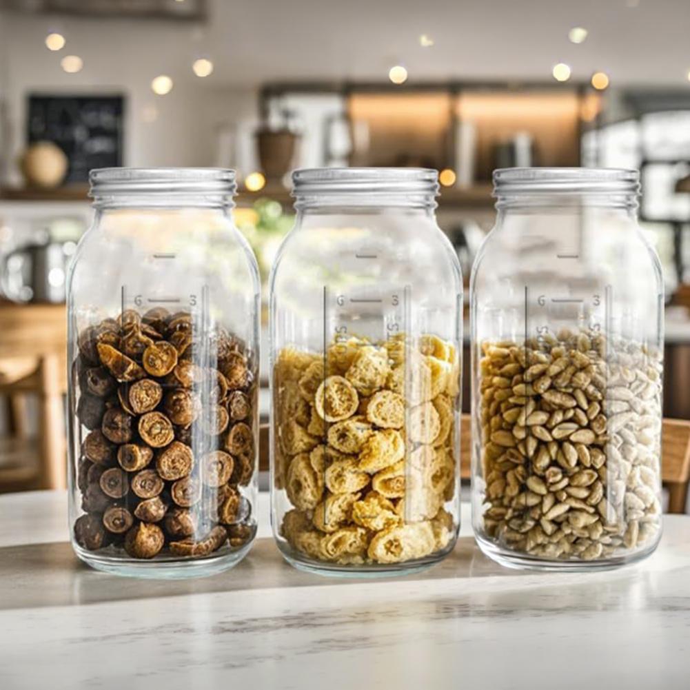 برطمان زجاجي واسع الفوهة سعة 2 - مراجعة Food Storage Glass Containers Large وسعره