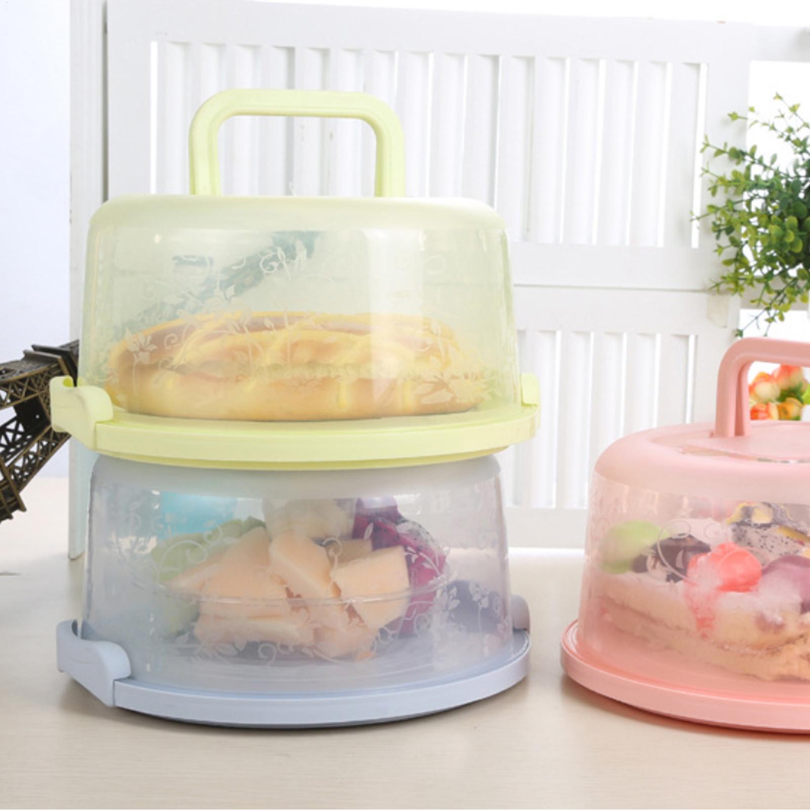 حامل كيك محمول قابل لإعادة الا - مراجعة Food Storage Box Plastic وسعره