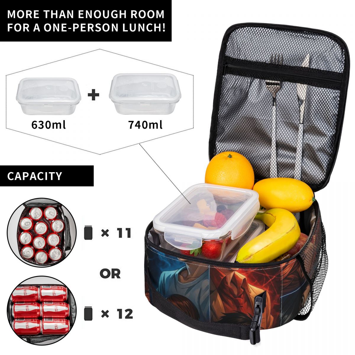 حقائب غداء حرارية معزولة بتصمي - مراجعة Food Storage Notes وسعره