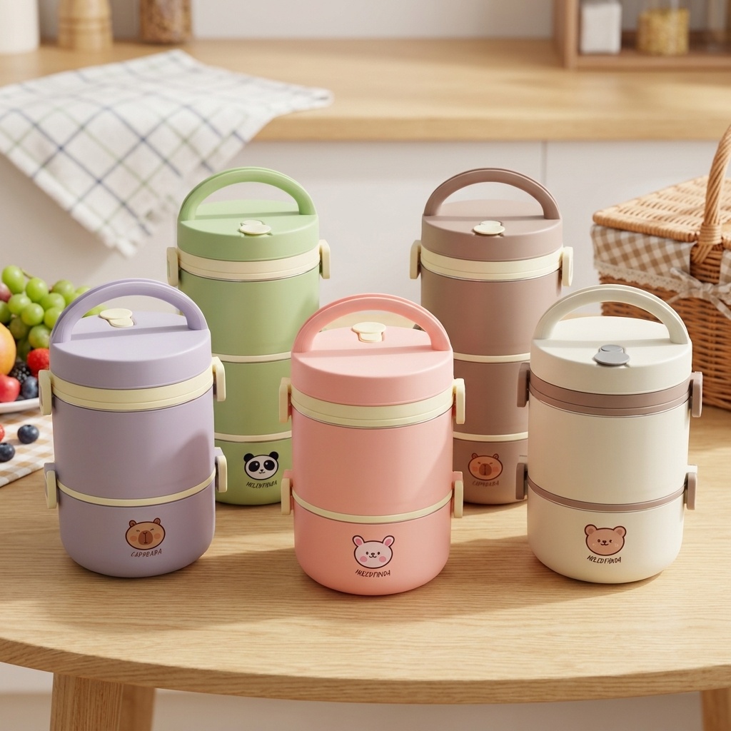 صندوق غداء حراري من الفولاذ ال - مراجعة Food Storage Jar Set وسعره