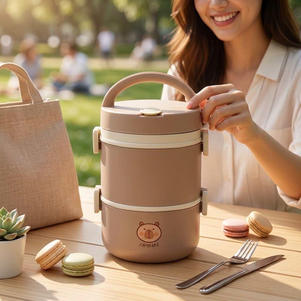 صندوق غداء حراري من الفولاذ ال - مراجعة Food Storage Jar Set وسعره
