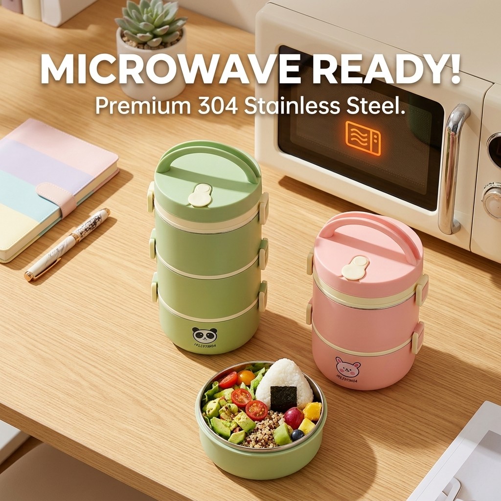 صندوق غداء حراري من الفولاذ ال - مراجعة Food Storage Jar Set وسعره