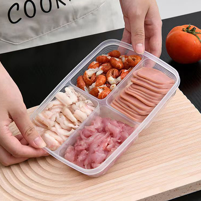 صندوق تخزين بلاستيكي جديد بـ 4 - مراجعة Food Storage Box Set وسعره