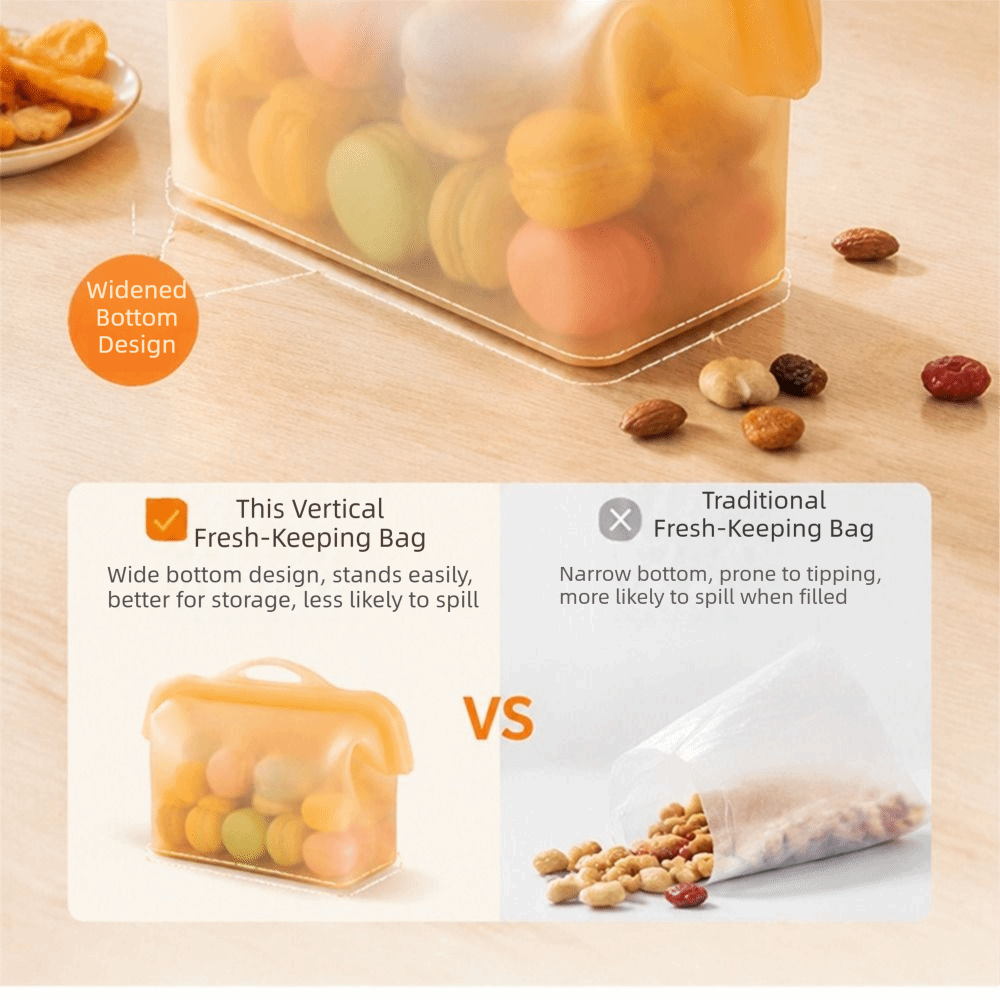أكياس تخزين طعام سيليكون مانعة - مراجعة Food Storage And Temperature وسعره
