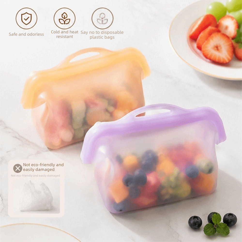 أكياس تخزين طعام سيليكون مانعة - مراجعة Food Storage And Temperature وسعره