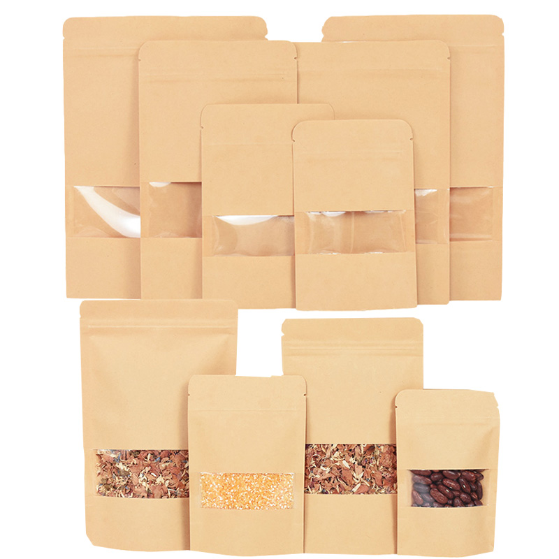 20/50 قطعة كرافت ورقة أكياس قف - مراجعة Food Storage Zip Lock Bags وسعره