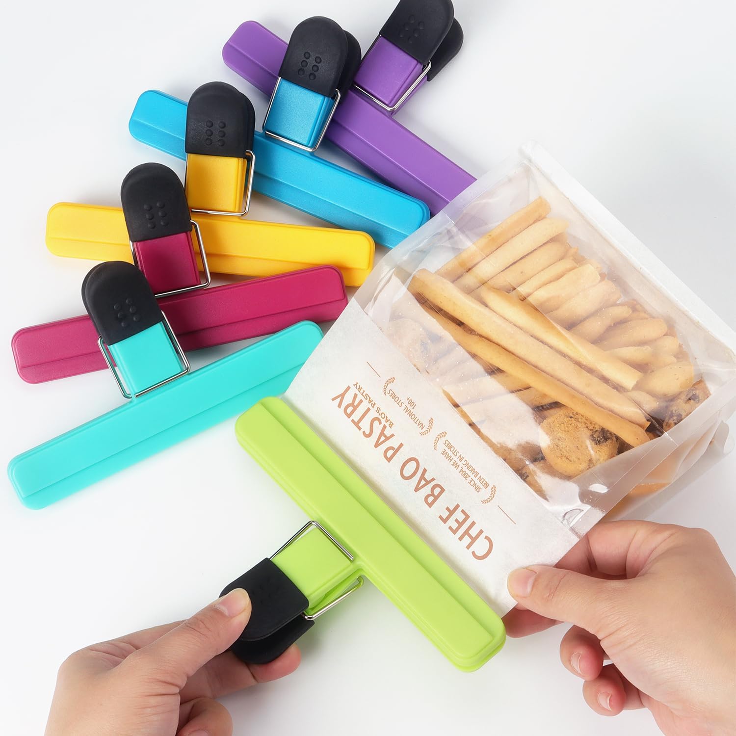 3-12 قطعة متعددة الأغراض مشبك  - مراجعة Food Storage Roll Bags وسعره