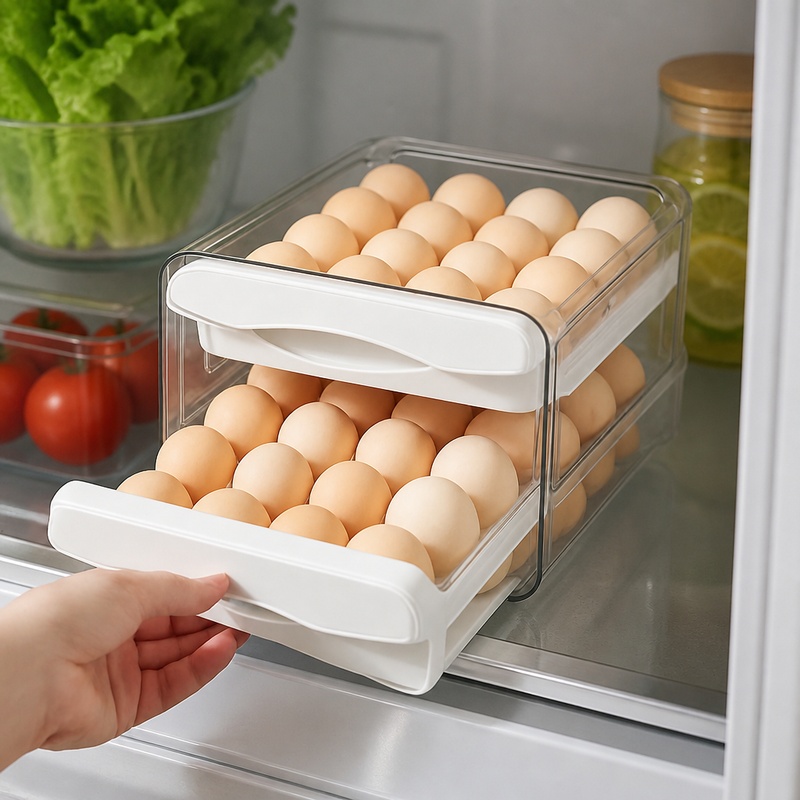 حاوية بلاستيكية لتخزين البيض ذ - مراجعة Food Storage Eggs وسعره