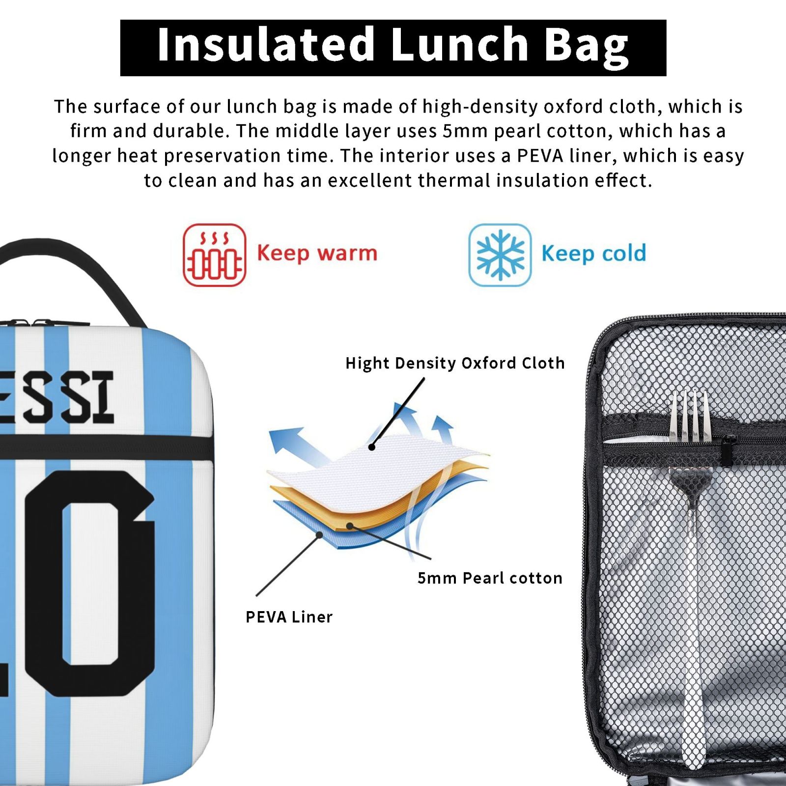 مخصص ميسيس 10 كرة القدم كرة ال - مراجعة Food Storage Keep Warm وسعره