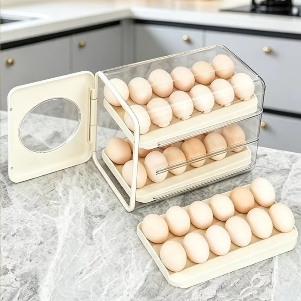 صندوق تخزين البيض العملي ثلاثي - مراجعة Food Storage Practices وسعره