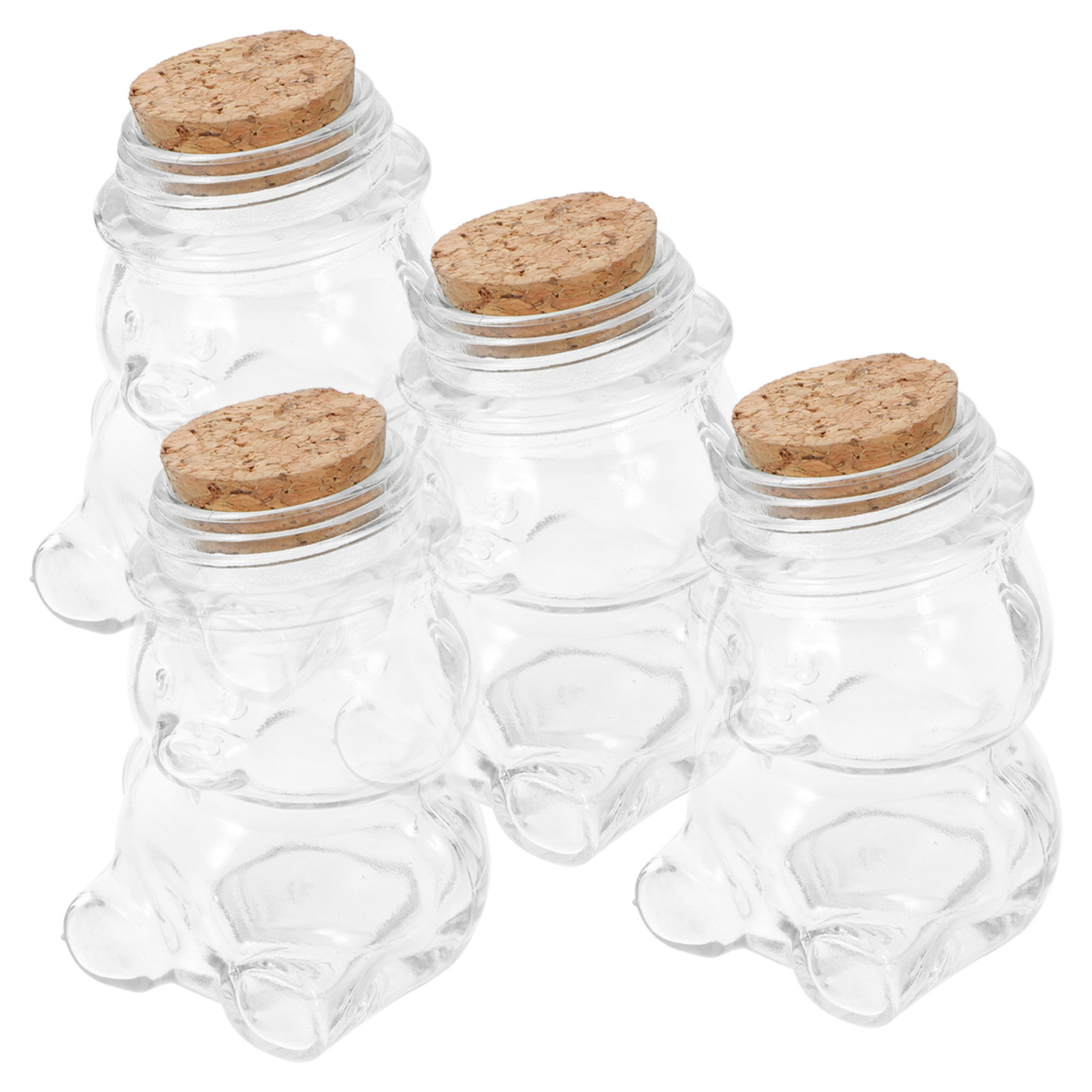 طقم من 4 أوعية زجاجية شفافة مح - مراجعة Food Storage Jar Set وسعره
