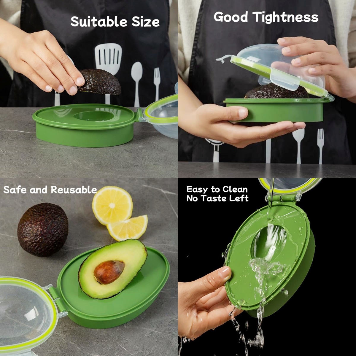 صندوق تخزين الأفوكادو قابل لإع - مراجعة Food Storage Jar Set وسعره