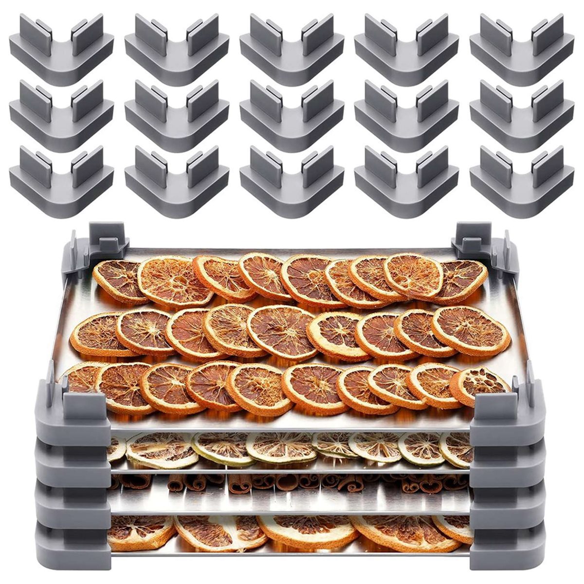مجموعة صواني التكديس AA51 المك - مراجعة Food Storage Freeze Dried وسعره