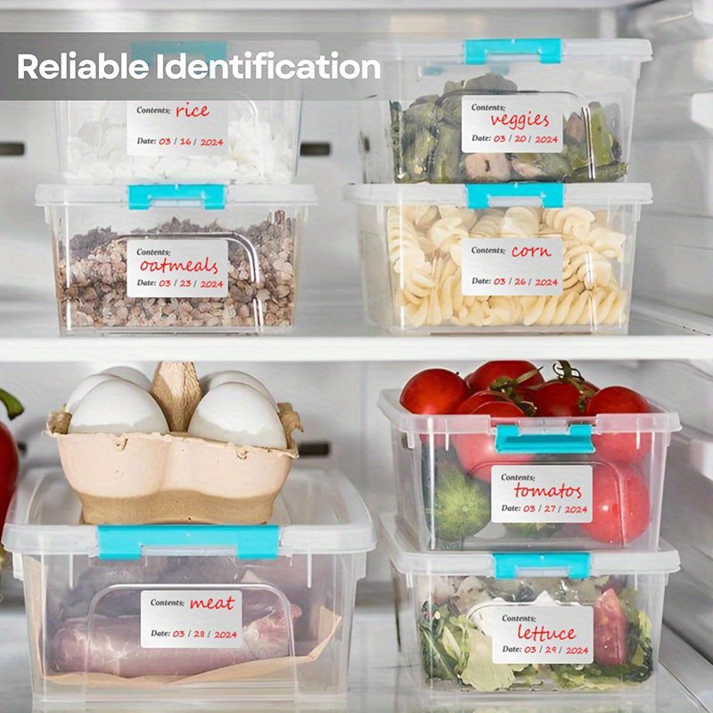 100 قطعة من ملصقات الفريزر الم - مراجعة Food Storage Notes وسعره