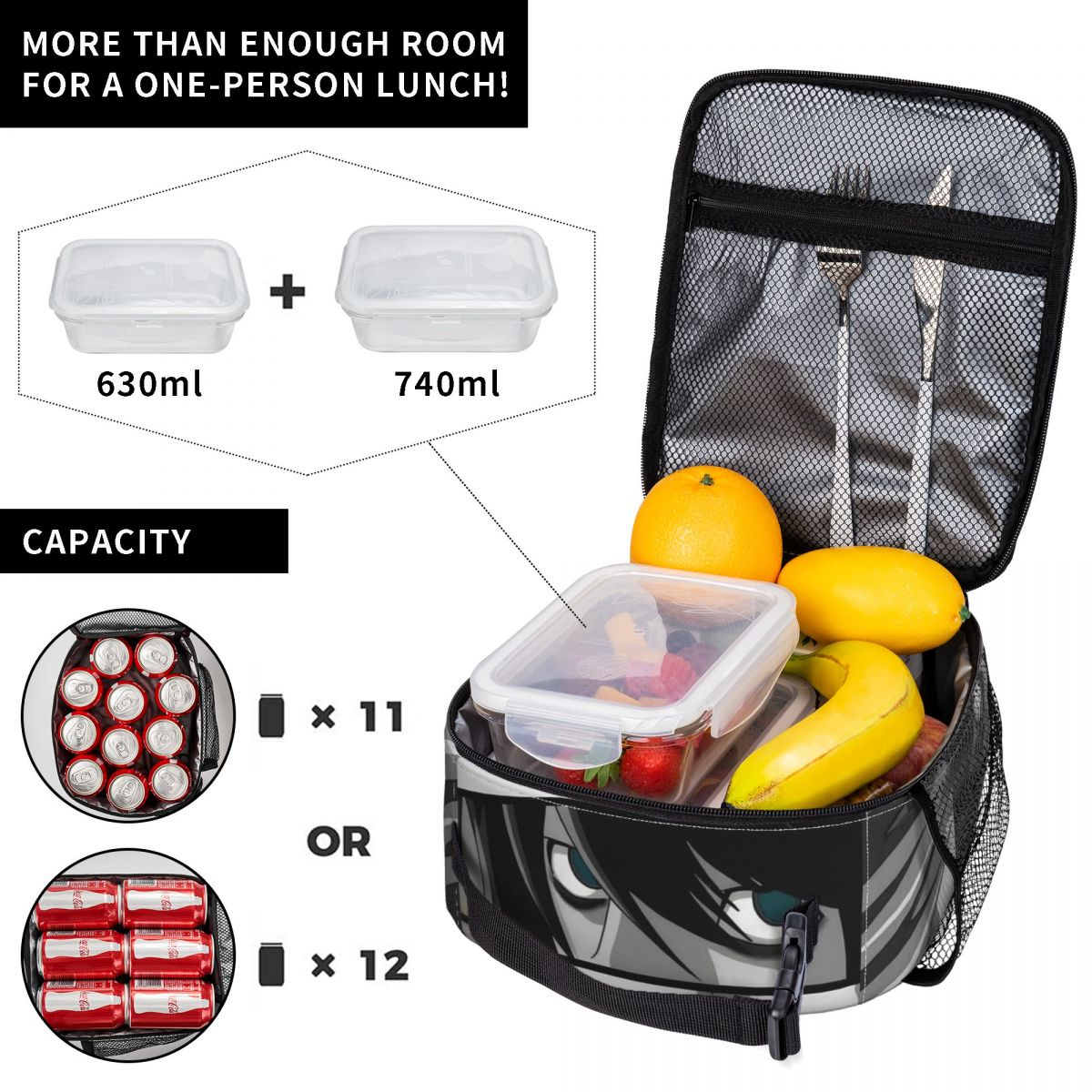 حقائب غداء حرارية معزولة بتصمي - مراجعة Food Storage Notes وسعره