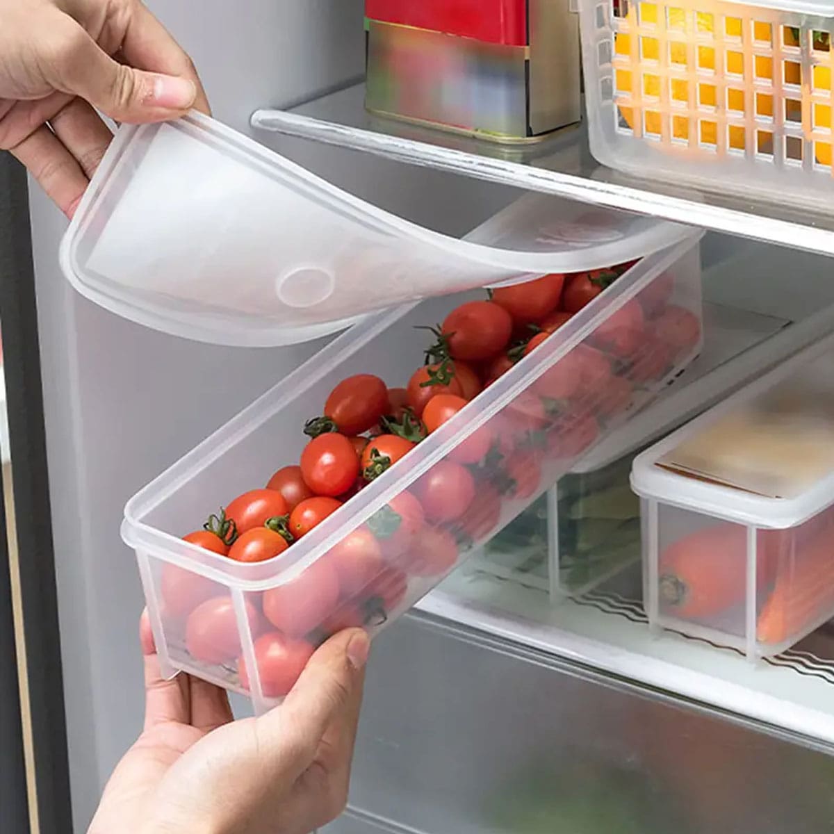 صندوق تخزين بلاستيكي شفاف، علب - مراجعة Food Storage Box Set وسعره